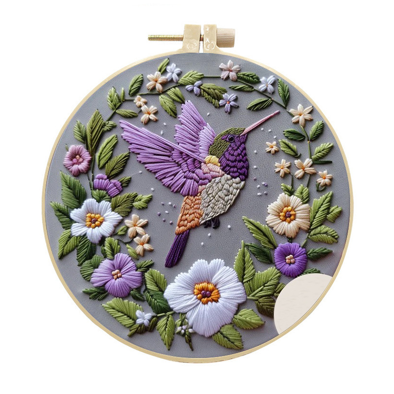 Hummingbird Embroidery Kit for - Cross Stitch Stamped Kits Beginners 评论和价格