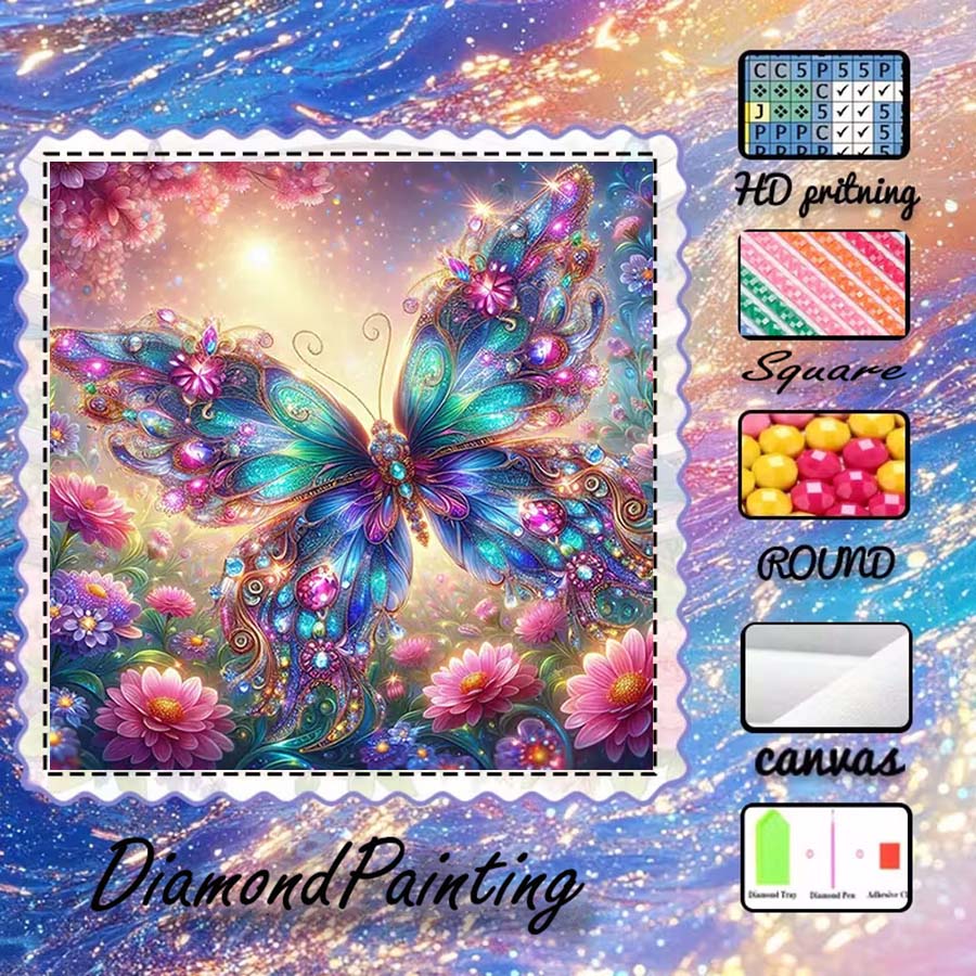 1 piece 5D DIY flocking cloth, - 5D Diamond Painting Kit Full Drill 评论和价格