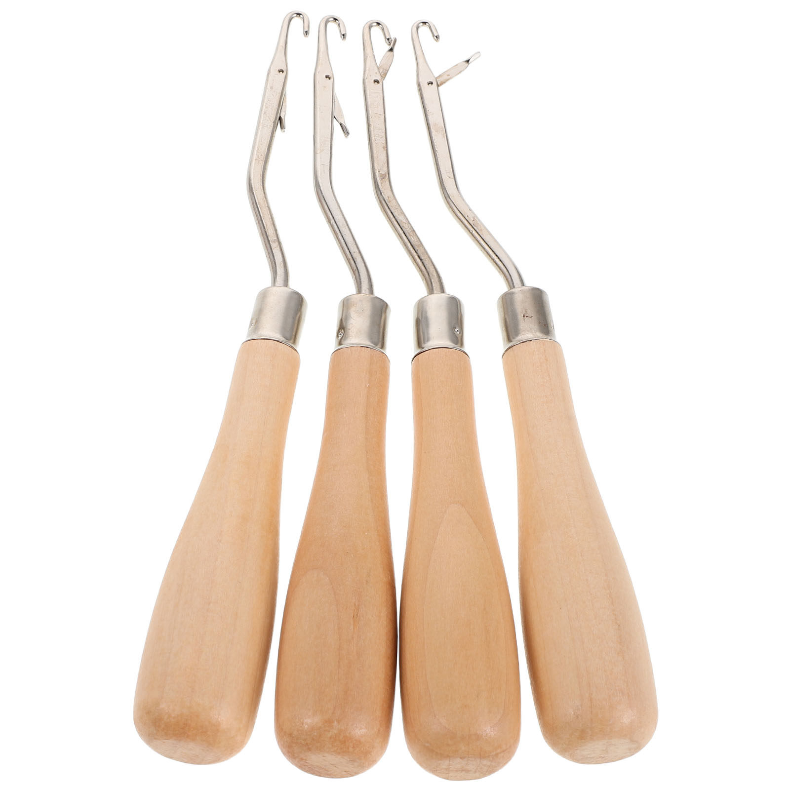 4Pcs Crochet Hooks Ergonomic W - Wooden Crochet Hooks Ergonomic Handle 评论和价格