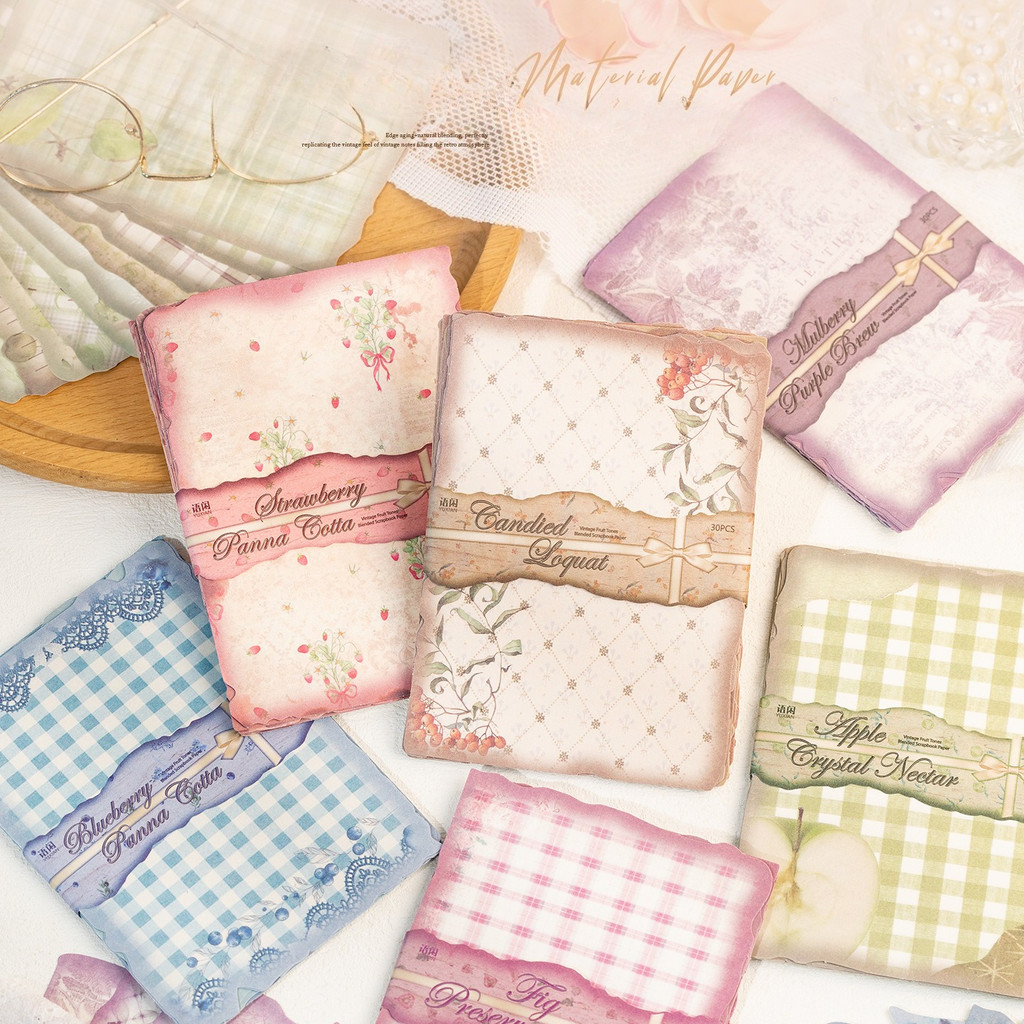 30sheets Vintage Scrapbook Pap - Vintage Junk Journal Scrapbooking Paper 评论和价格