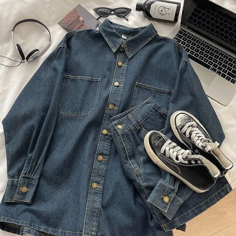 Y2K Denim Skirt Set: Vintage J - Embroidery 评论和价格