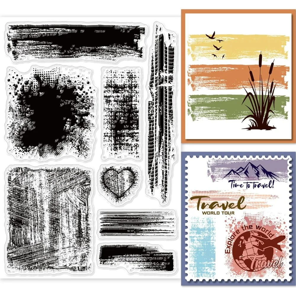 1pc Stain Background Clear Sta - Clear Silicone Stamps For Card Making 评论和价格