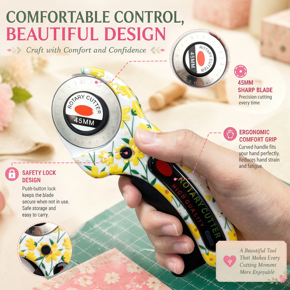 Rotary Cutter 45mm Card Paper  - Rotary Cutter For Fabric 45Mm 评论和价格