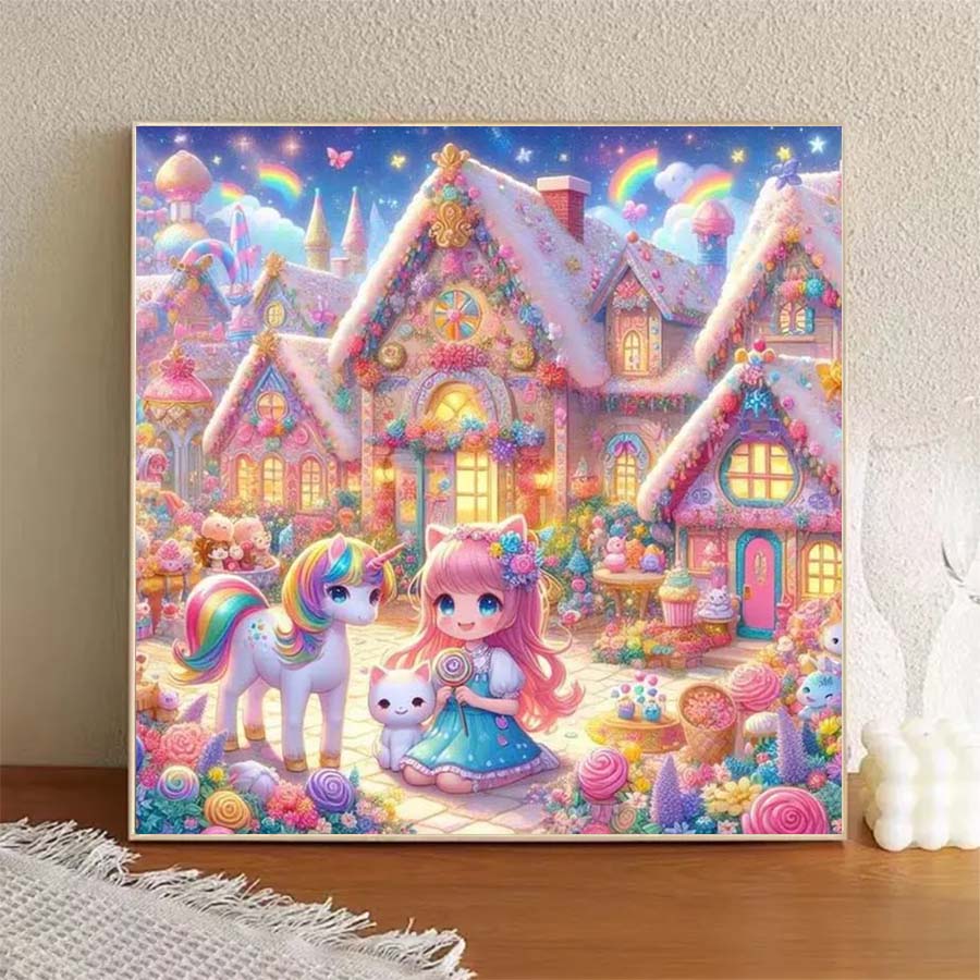 1 piece 5D DIY flocking cloth, - 5D Diamond Painting Kit Full Drill 评论和价格