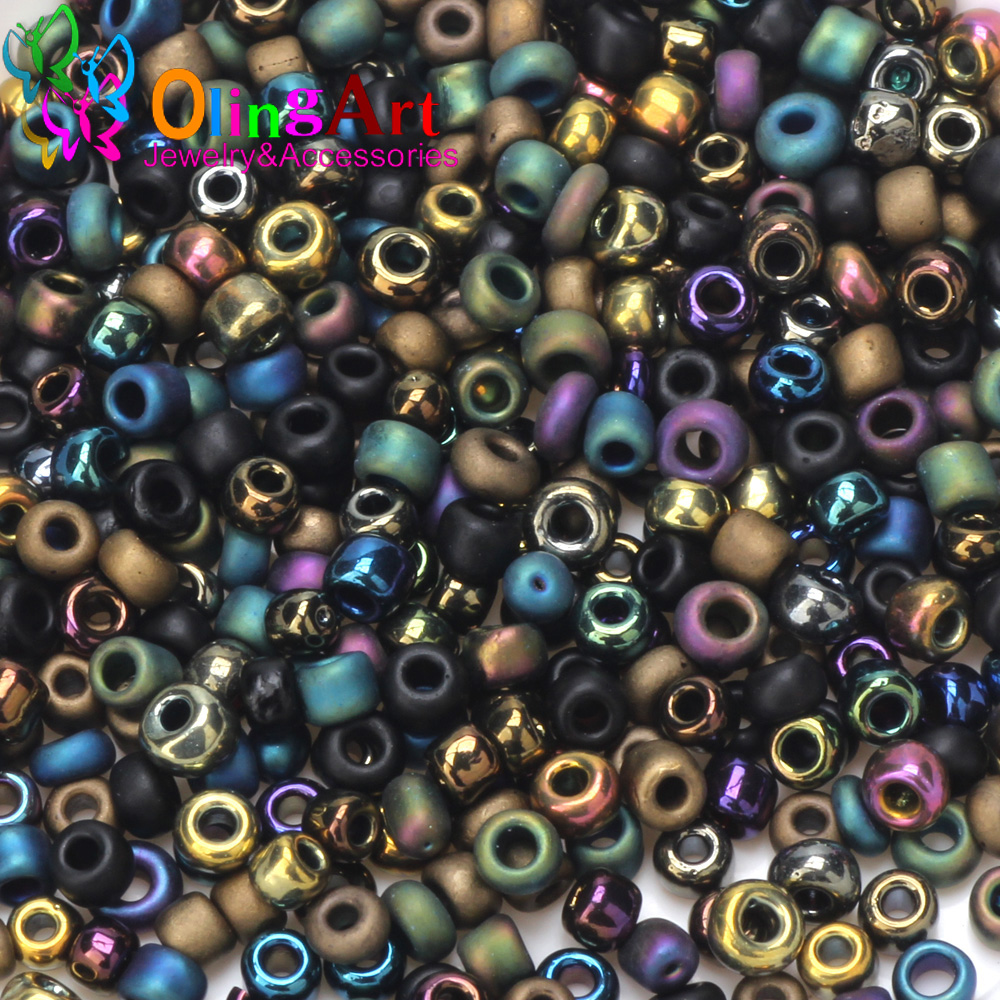 2mm 3mm 4mm Plating Matte Colo - Glass Seed Beads 2Mm Jewelry Making 评论和价格