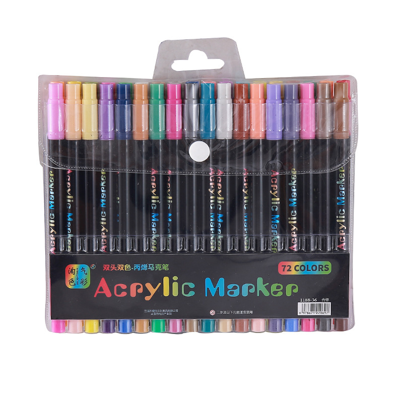 24-120 Colors Dual Tip Acrylic - Painting Supplies 评论和价格
