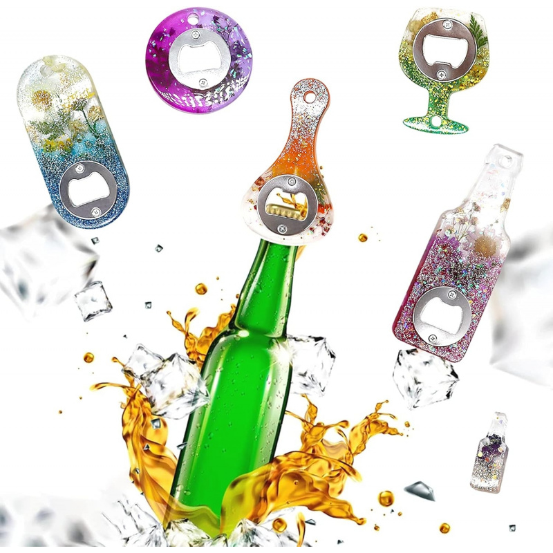 Bottle opener resin mold、Beer  - Silicone Epoxy Resin Molds Set 评论和价格