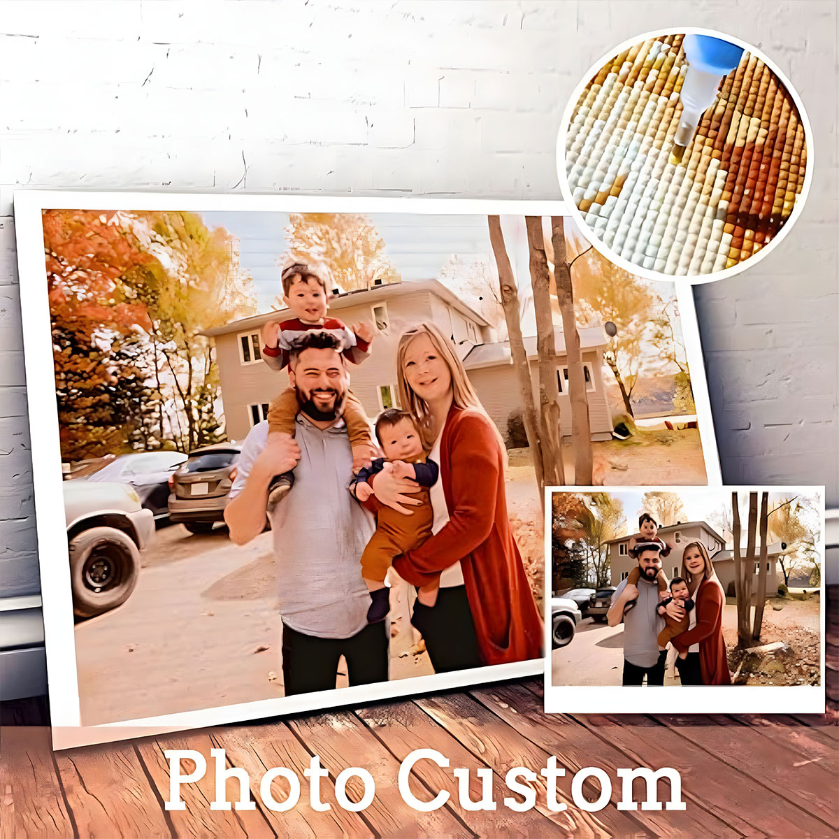 Personalized Custom Photo Diam - 5D Diamond Painting Kit Full Drill 评论和价格