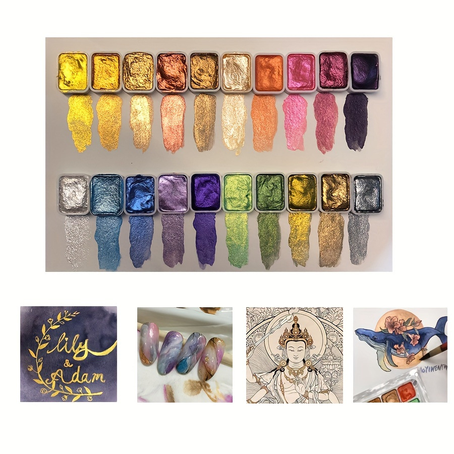 Portable56 Colors Solid Pigmen - Watercolor Paint Set Solid Pigment 评论和价格