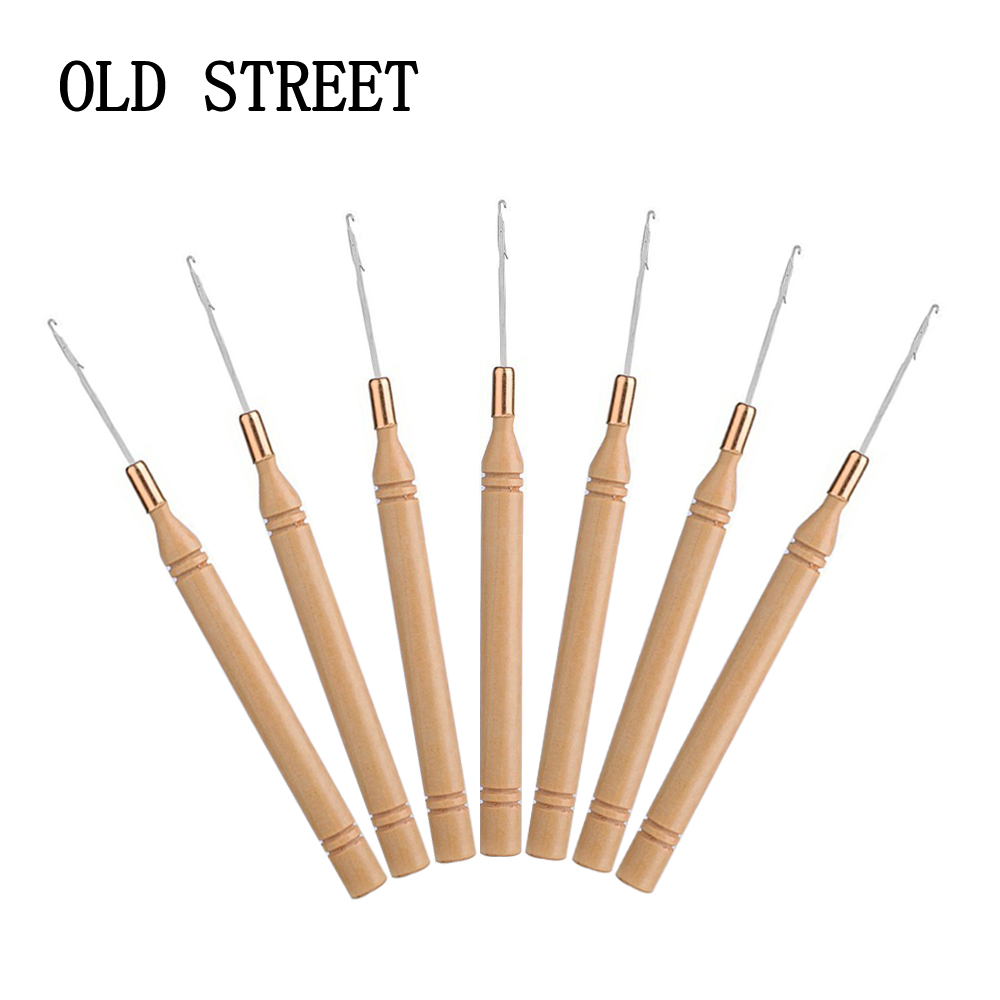 Ergonomic Wooden Handle Hair E - Wooden Crochet Hooks Ergonomic Handle 评论和价格