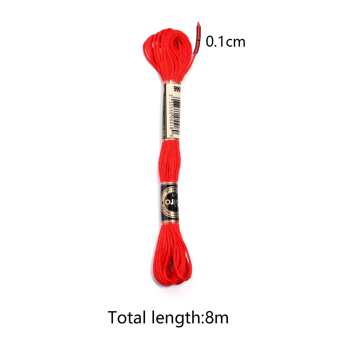 6Pcs/Lot Multicolor Polyester  - Cotton Embroidery Thread Skeins 评论和价格