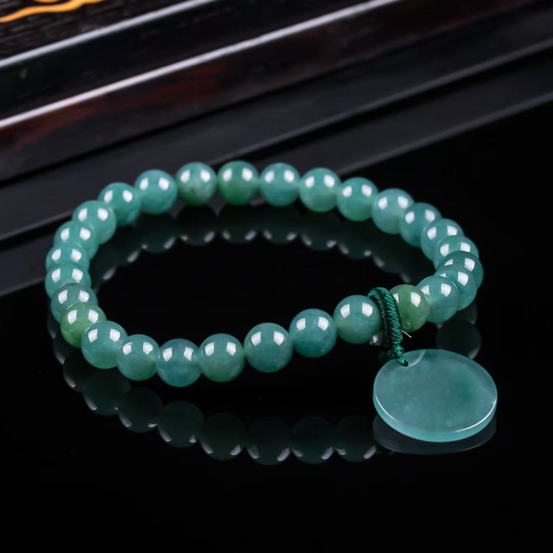 Natural Jadeite Blue Water Not - Beading 评论和价格