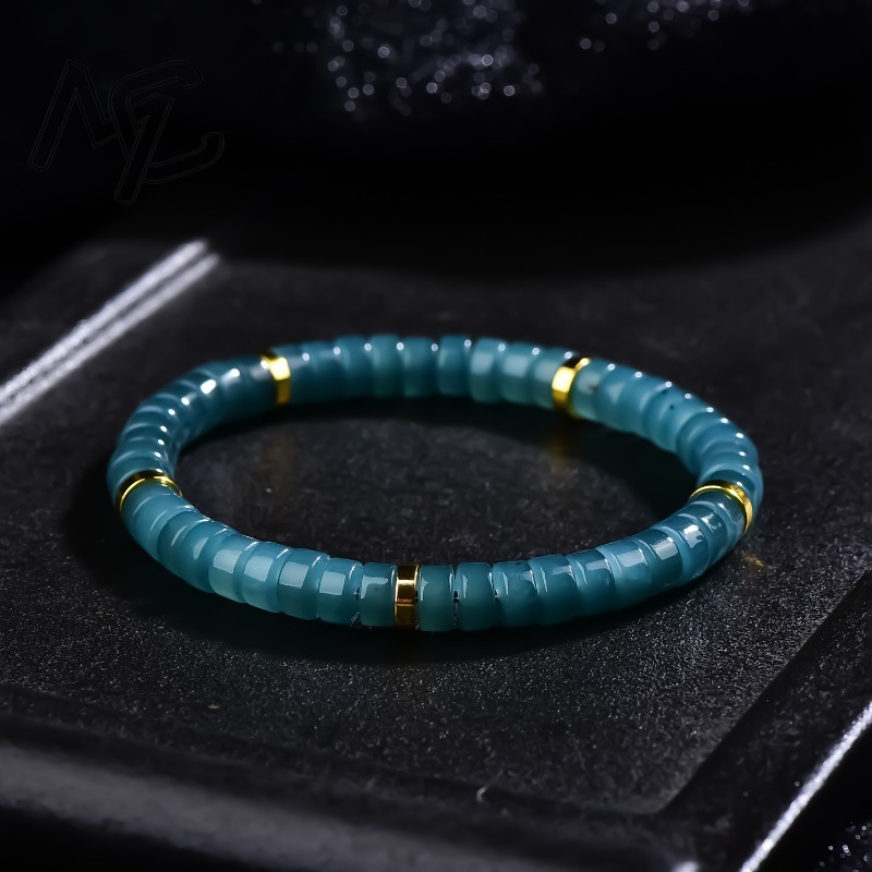 Natural Jadeite Blue Water Aba - Beading 评论和价格