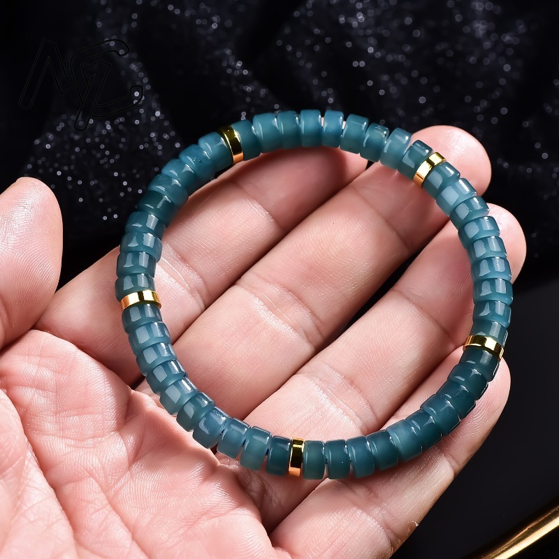 Natural Jadeite Blue Water Aba - Beading 评论和价格