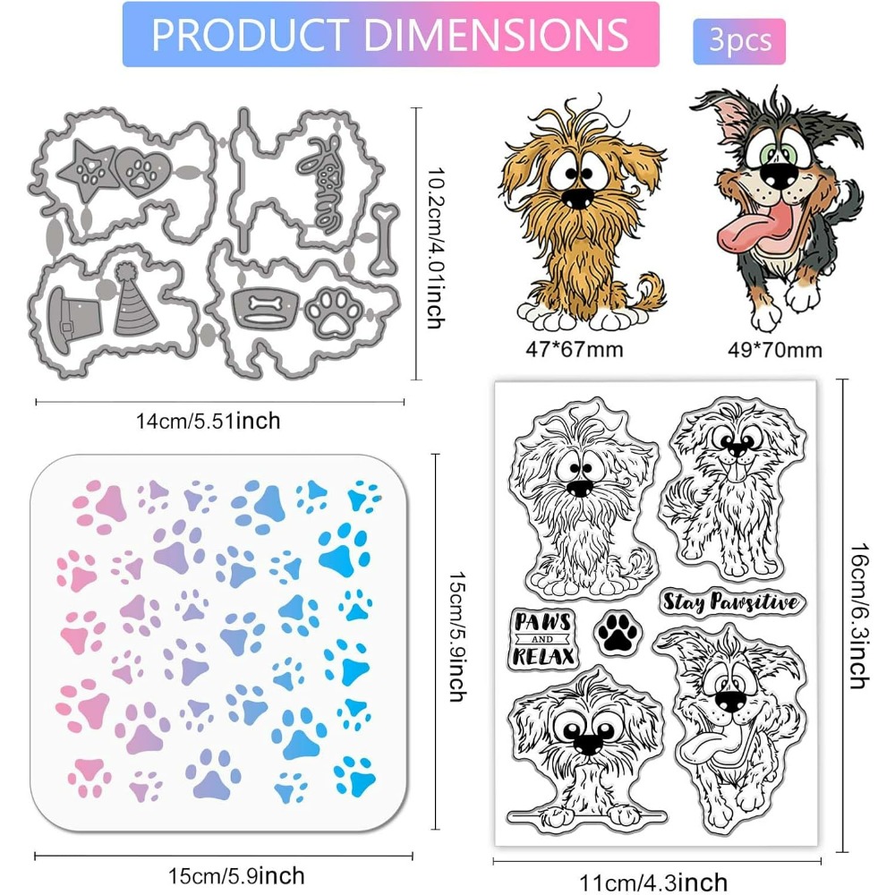 Comic Dog Clear Silicone Stamp - Clear Silicone Stamps For Card Making 评论和价格