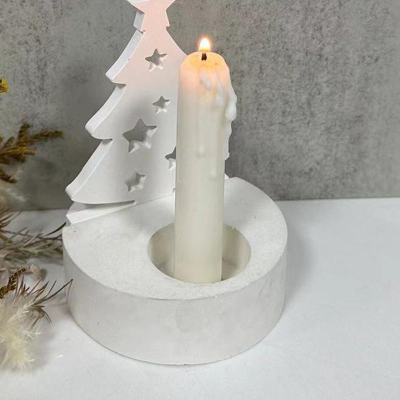 Christmas Tree Candle Base Sil - Silicone Epoxy Resin Molds Set 评论和价格