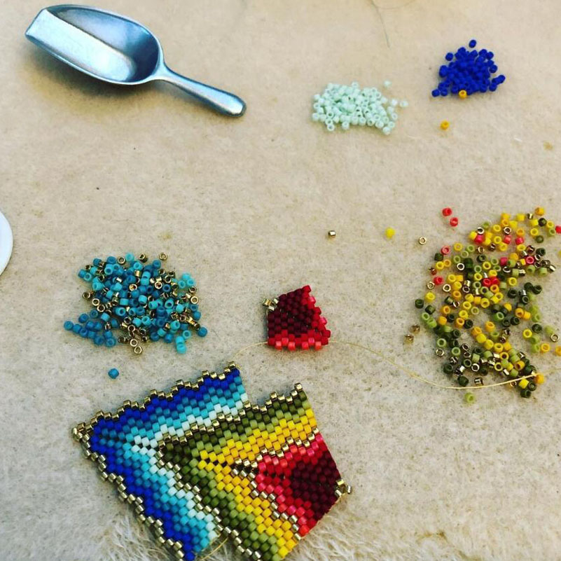Japanese MKU Glass  Beads  Met - Glass Seed Beads 2Mm Jewelry Making 评论和价格