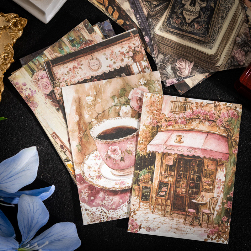 JIANQI 100Pcs Retro Handmade P - Vintage Junk Journal Scrapbooking Paper 评论和价格