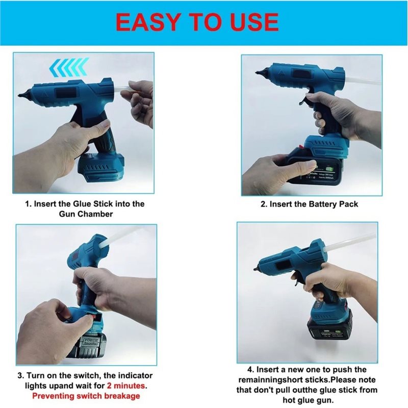 T19C Hot Melt Glue Gun Cordles - Hot Melt Glue Gun Cordless 评论和价格