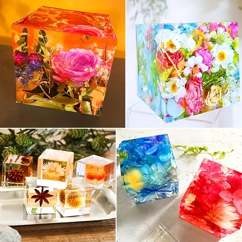 5 pcs Square Resin Mold Silico - Silicone Epoxy Resin Molds Set 评论和价格