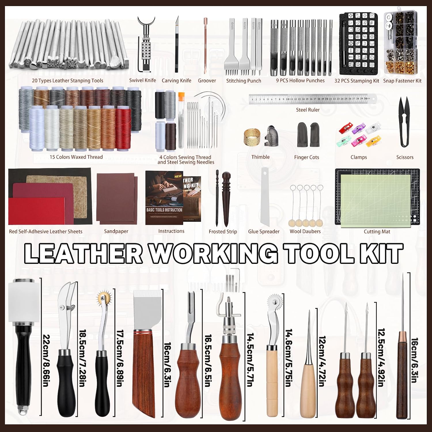Leather Working Kit, Leather W - Craft Tools 评论和价格