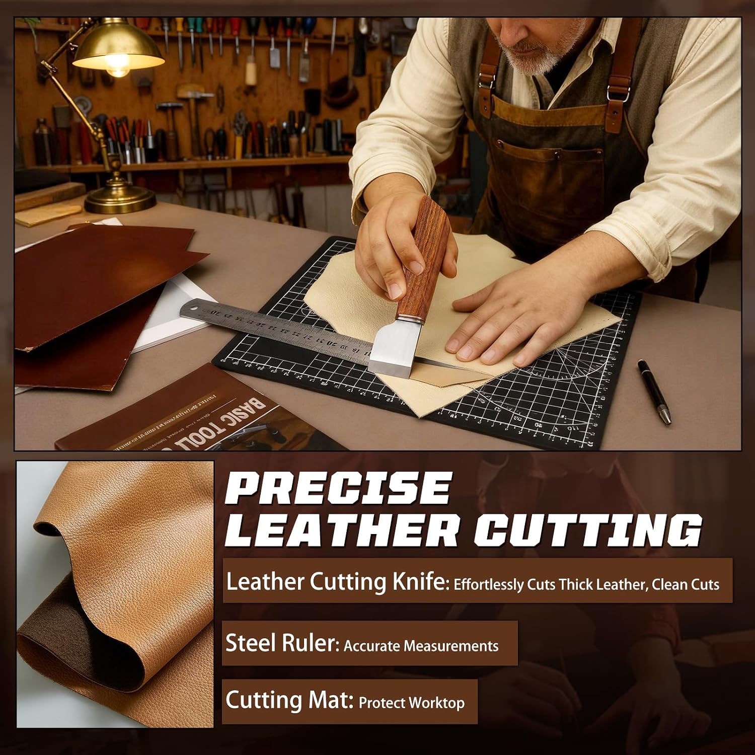 Leather Working Kit, Leather W - Craft Tools 评论和价格