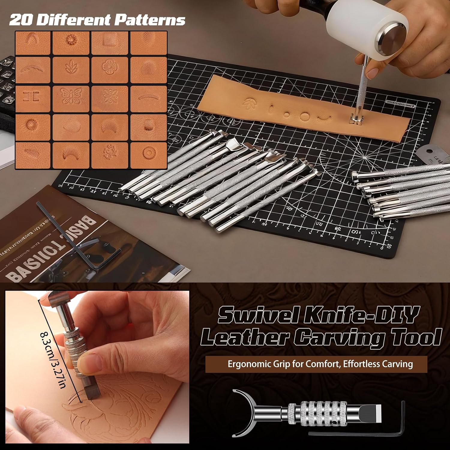 Leather Working Kit, Leather W - Craft Tools 评论和价格