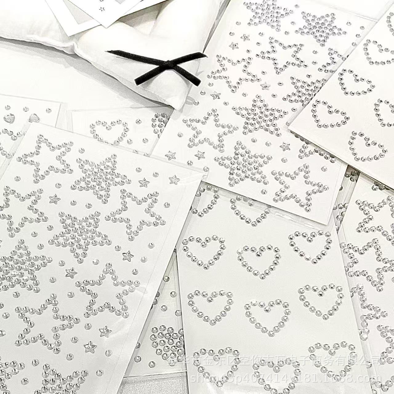 Silver Star Heart Rhinestone S - Scrapbooking 评论和价格