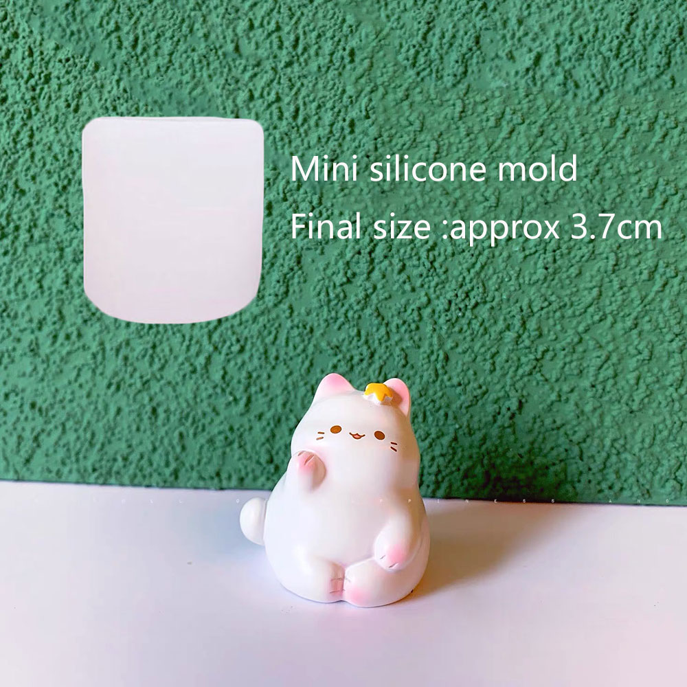 3D Cat Silicone Mold Set Plast - Silicone Epoxy Resin Molds Set 评论和价格