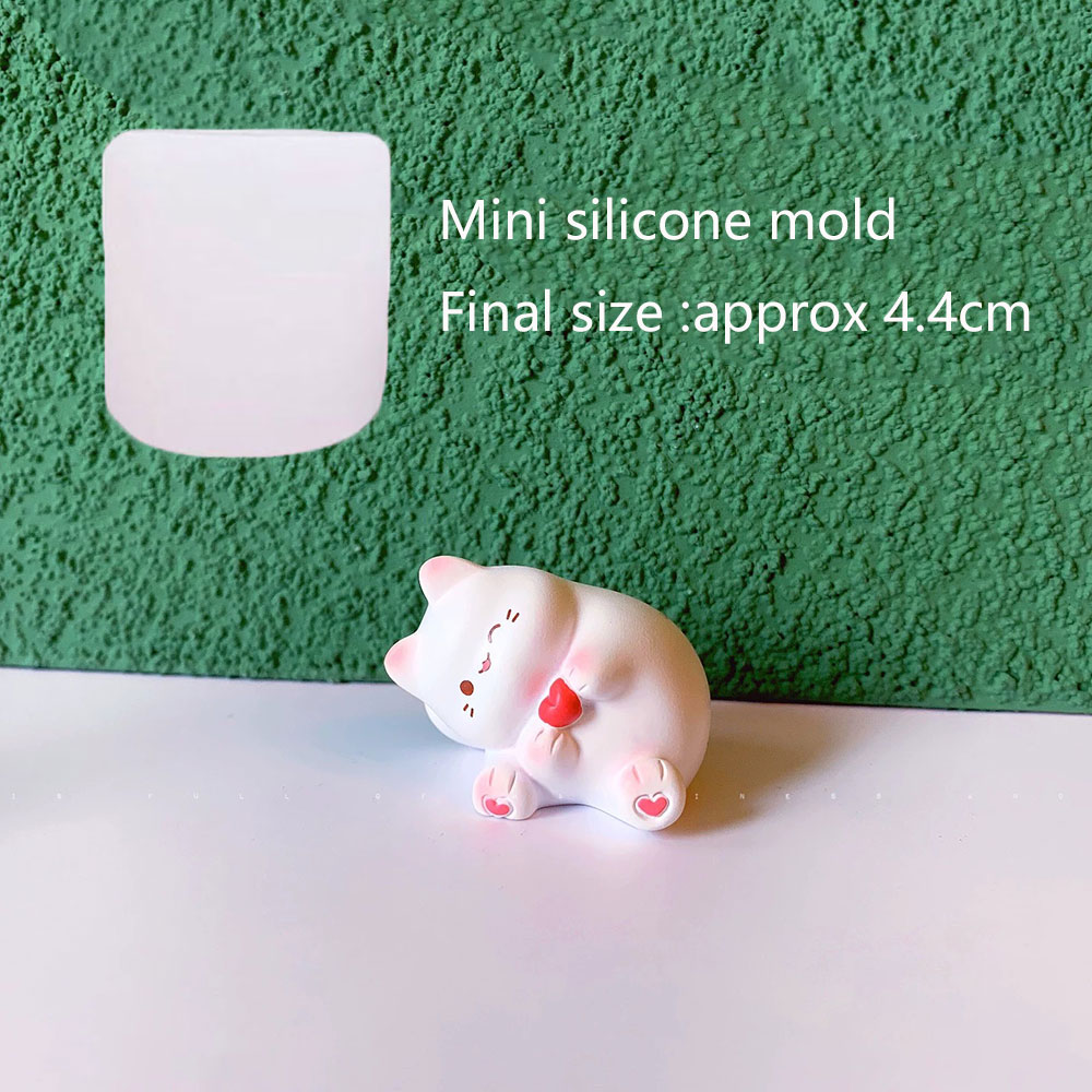 3D Cat Silicone Mold Set Plast - Silicone Epoxy Resin Molds Set 评论和价格