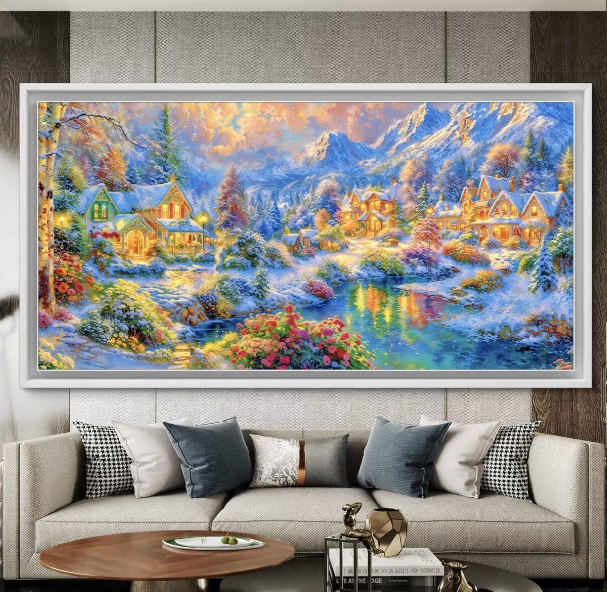 9CT 14ct Snow Forest Printed K - Cotton Embroidery Thread Skeins 评论和价格