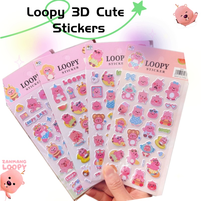 New Pororo Anime Cute Loopy 3D - Scrapbooking 评论和价格