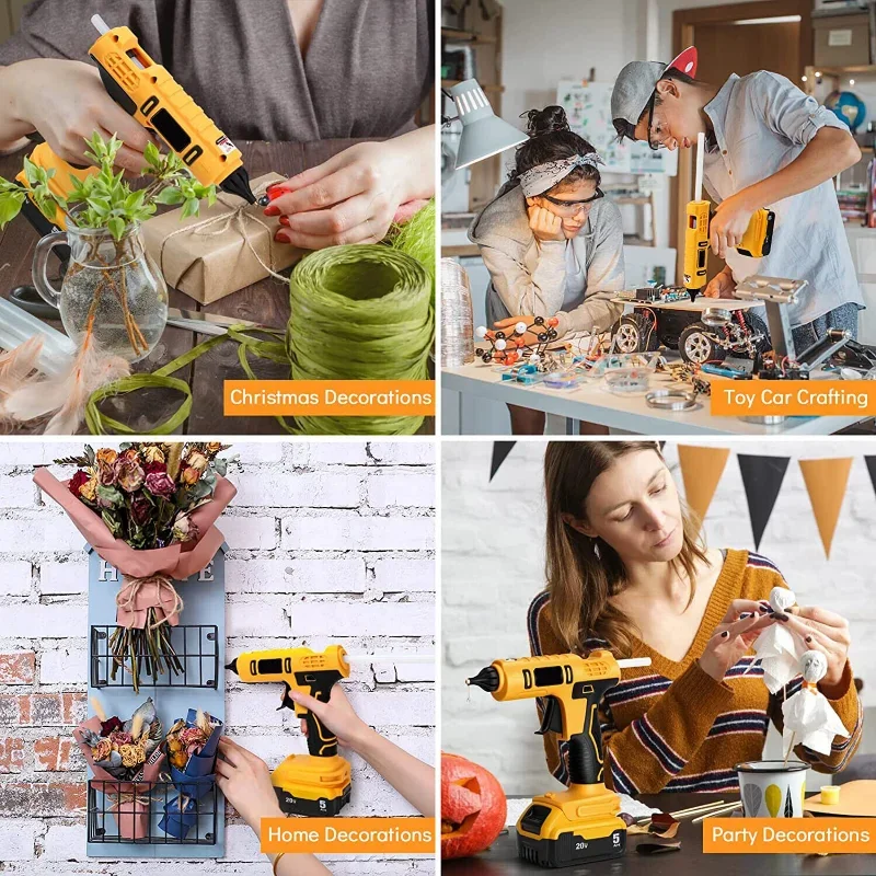Cordless Electric Handheld Hot - Hot Melt Glue Gun Cordless 评论和价格