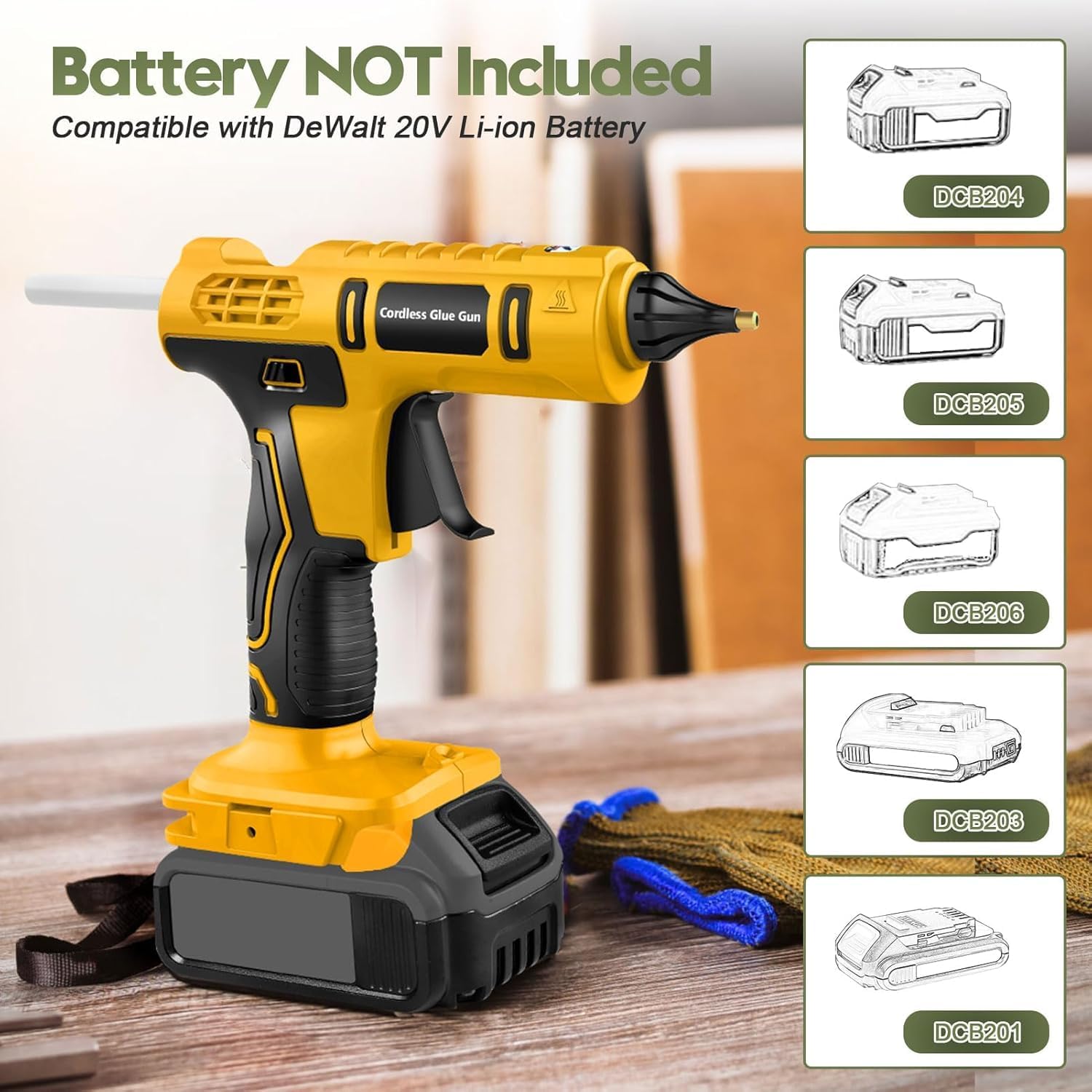 100W Cordless Hot Glue Gun for - Hot Melt Glue Gun Cordless 评论和价格