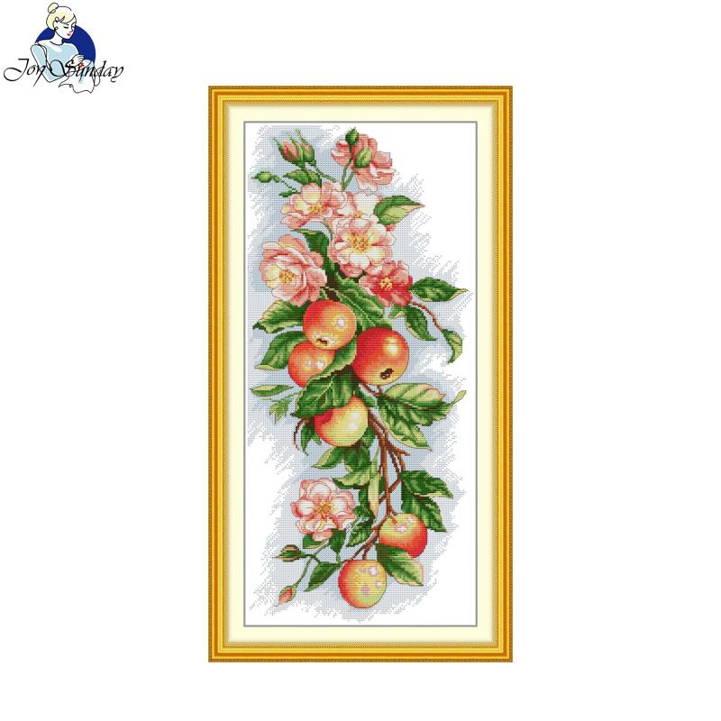Joy Sunday Cross Stitch Kit Ap - Cotton Embroidery Thread Skeins 评论和价格