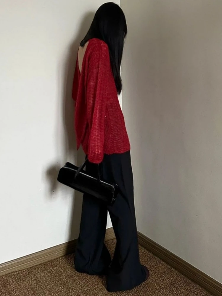 Y2K See-Through Knitted Women' - Embroidery 评论和价格